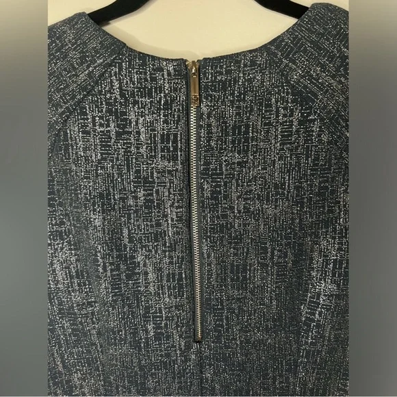 Tommy Hilfiger- Navy and Silver Metallic Dress - Size 4 - Picture 5 of 7